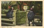Staphorst. Olt oe vaste - meisjes op hek - ongelopen, Verzamelen, Ophalen of Verzenden, 1920 tot 1940, Ongelopen, Overijssel