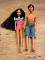 Vintage Aladdin en Jasmine poppen set, Ophalen of Verzenden, Gebruikt, Barbie