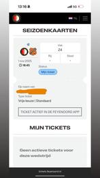 1 Ticket Feyenoord - FC Volendam Z4, Tickets en Kaartjes, Losse kaart, Eén persoon, November