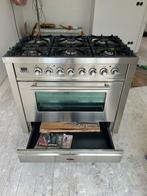 Boretti 6-pits gasfornuis en oven, Witgoed en Apparatuur, Fornuizen, Gebruikt, 60 cm of meer, Ophalen of Verzenden, Gas