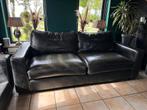 Dik leren bankstel, Huis en Inrichting, Banken | Bankstellen, Ophalen, Gebruikt, 100 tot 125 cm, Leer