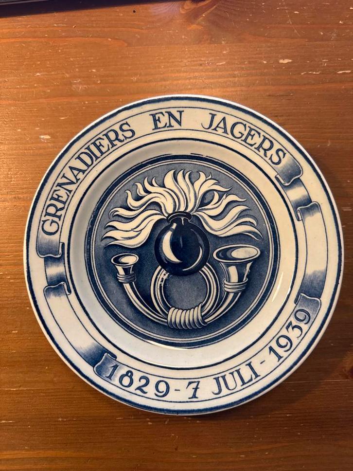 Herdenkingsbord Grenadiers & Jagers 1939 Sphinx, Verzamelen, Militaria | Tweede Wereldoorlog, Landmacht, Kunstobject, Nederland