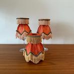 3 lampenkapjes, klemkapjes, barok, brocante, vintage, jr 50, Huis en Inrichting, Lampen | Lampenkappen, Ophalen of Verzenden, Zo goed als nieuw