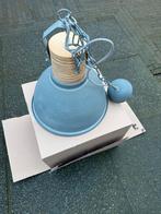 Industriële hanglamp met ketting, Ophalen of Verzenden, Zo goed als nieuw, Hout, Minder dan 50 cm