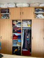 Beuken  Fineer hang legkast + boven kast zonder inhoud, Huis en Inrichting, Ophalen, Zo goed als nieuw, 25 tot 50 cm, 200 cm of meer