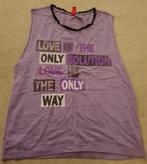 Topje paars maat 36 hemd maat s topjes hemden shirt tshirt, Divided, Verzenden, Paars, Zo goed als nieuw