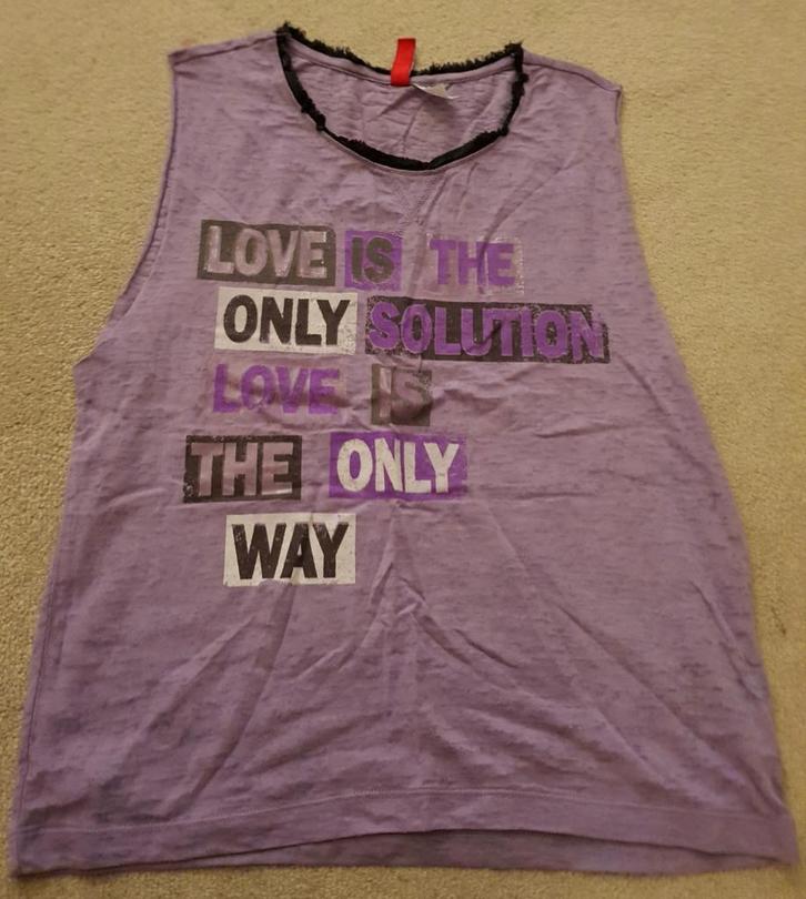 Topje paars maat 36 hemd maat s topjes hemden shirt tshirt, Kleding | Dames, Tops, Zo goed als nieuw, Maat 36 (S), Paars, Zonder mouw