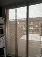 Gordijnen - Paneelgordijnen, Huis en Inrichting, Stoffering | Gordijnen en Lamellen, Ophalen, Grijs, 50 tot 100 cm, Zo goed als nieuw