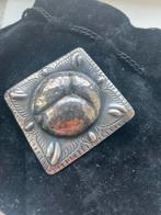 Jugendstil Zilveren Broche Adolf Mayer, Ophalen of Verzenden, Zilver, Broche