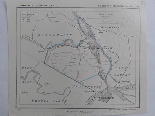 67 / Hendrik Ido Ambacht Zwijndrecht Dordrecht  Litho Kuyper, Antiek en Kunst, Kunst | Litho's en Zeefdrukken, Ophalen of Verzenden