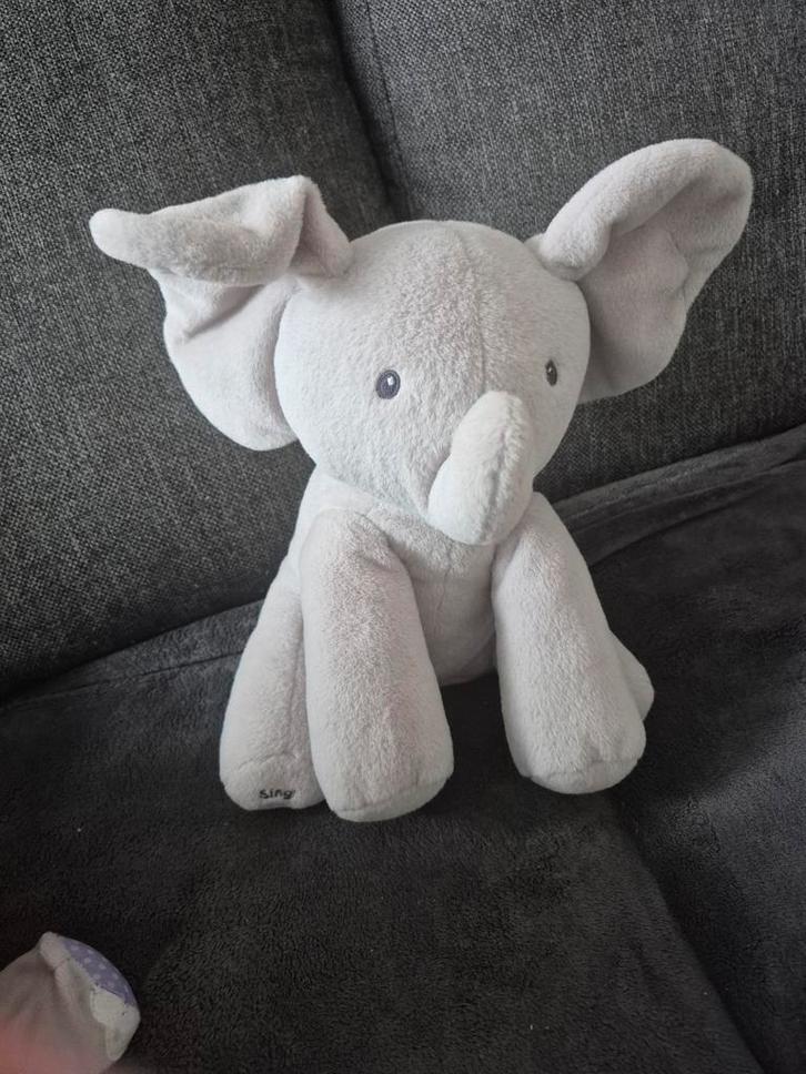 Flappy de Olifant - Baby GUND - Kiekeboe Olifant, Kinderen en Baby's, Speelgoed | Knuffels en Pluche, Zo goed als nieuw, Olifant