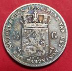Halve gulden 1858. Fr/Zfr., ½ gulden, Koning Willem III, Zilver, Ophalen of Verzenden