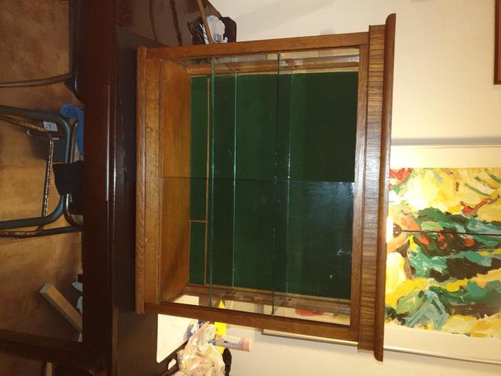 Vitrine kastje, Antiek en Kunst, Antiek | Meubels | Kasten, Ophalen