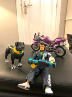 Mannen barbie pop met robothond motor en accessoires, Ophalen of Verzenden, Zo goed als nieuw