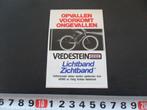 sticker fiets band vredestein opvallen voorkomt ongevallen *, Ophalen, Zo goed als nieuw, Bedrijf of Vereniging