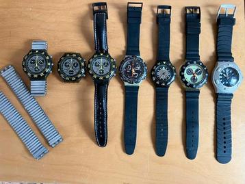 SWATCH diverse horloges nineties beschikbaar voor biedingen