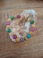 Natuurkralen armband met Toermalijn mix 10mm, Overige materialen, Met edelsteen, Nieuw, Ophalen of Verzenden
