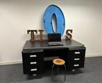 Ahrend Oda Prominent stalen Art Deco industrieel bureau, Ophalen, Gebruikt, Bureau