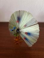 Antieke glazen pauw Lauscha, Diversen, Kerst, Ophalen of Verzenden, Gebruikt