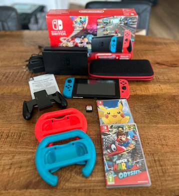 Nintendo Switch met spellen & accessoires! beschikbaar voor biedingen
