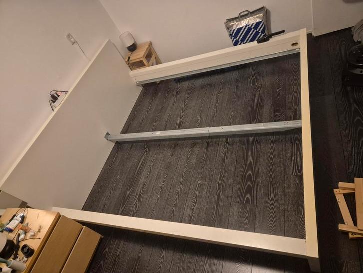 Ikea Lack Bedframe - 180x200, Huis en Inrichting, Slaapkamer | Bedden, Gebruikt, Tweepersoons, 180 cm, 200 cm, Hout, Wit, Ophalen