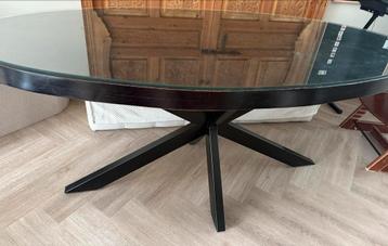 Glazen Eettafel - Rond - 4 Personen beschikbaar voor biedingen
