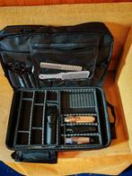 Professionele Make-up Koffer - Zwart tas Kapper bag Barber, Ophalen of Verzenden, Gebruikt, Zwart, Hardcase