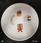 1 groot verjaardags vlaaibord, taartschaal van Multi Vlaai., Huis en Inrichting, Keuken | Servies, Ophalen of Verzenden, Zo goed als nieuw