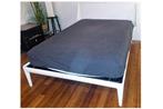 Auping bed 140x200. Electrisch verstelbaar., Ophalen, Wit, Tweepersoons, 140 cm