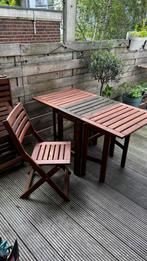 IKEA ÄPPLARÖ tafel + 4 stoelen – compact, stevig en gezellig, Tuin en Terras, Tuinsets en Loungesets, Ophalen, 4 zitplaatsen, Gebruikt