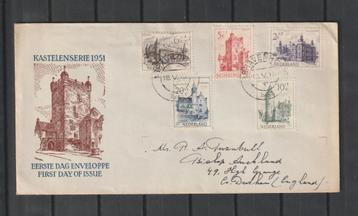 FDC E5, Zomerzegels uit 1951. Beschreven. beschikbaar voor biedingen