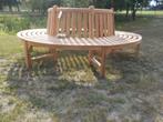 Nieuwe massief teak houten boombank, 220cm., Ophalen, Zo goed als nieuw, Teakhout