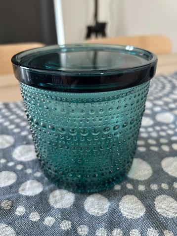 Iittala kastehelmi pot groot blauw beschikbaar voor biedingen