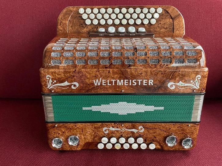 Z.g.a.n. steierische  Weltmeister 620 Helicon harmonica., Muziek en Instrumenten, Accordeons, Zo goed als nieuw, Knopaccordeon