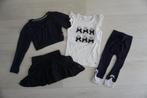 ZGAN Set Le Chic Rok Shirt Legging Vest Blauw Wit, 122, 128, Kinderen en Baby's, Kinderkleding | Maat 122, Meisje, Le Chic, Ophalen of Verzenden
