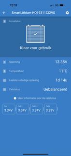 Victron accu, Ophalen, Gebruikt