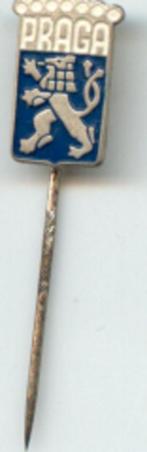 Speldje PRAGA AUTO BLAUW LEEUW (A3)  Verzendkosten voor kope, Verzamelen, Speldjes, Pins en Buttons, Verzenden, Gebruikt, Overige onderwerpen