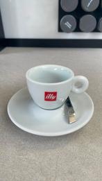 Illy espresso kopje met schotel en lepeltje, Ophalen, Zo goed als nieuw, Porselein, Kop en/of schotel