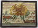 Porceleyne Fles Delft cloisonne tegel, Antiek en Kunst, Ophalen of Verzenden