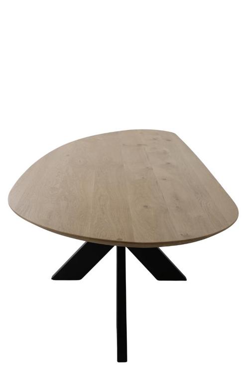 Grote EIKENHOUTEN organische vorm eettafel 270, Huis en Inrichting, Tafels | Eettafels, Nieuw, 100 tot 150 cm, 200 cm of meer