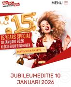 2 kaarten - 80's 90's 00's Radioparty - 10 januari 2026, Tickets en Kaartjes, Twee personen, December