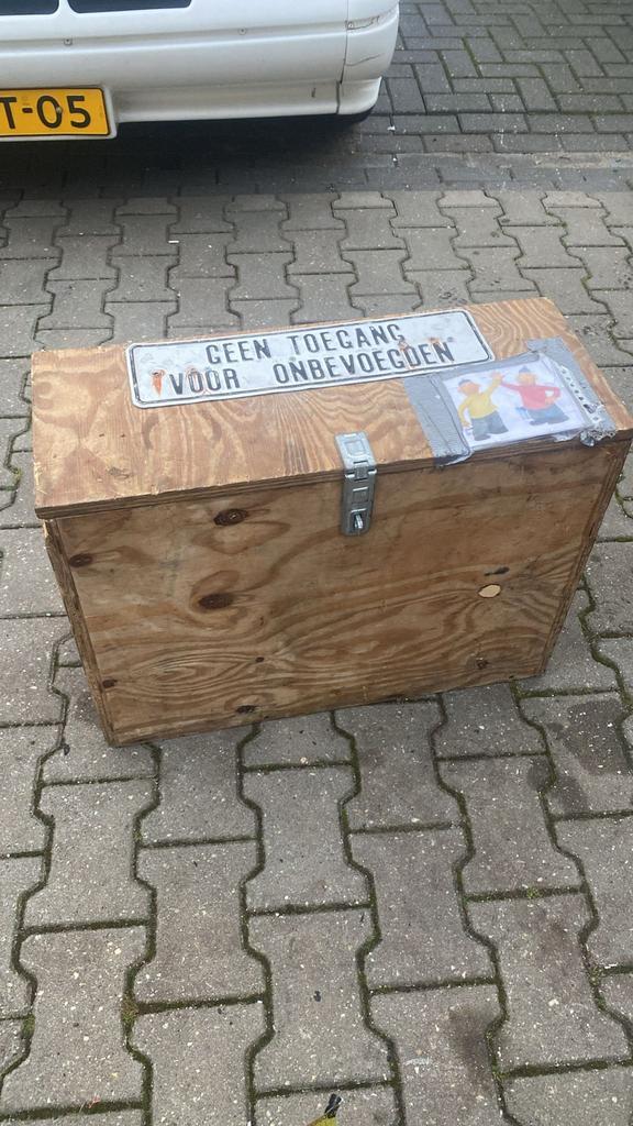 Stevige Gereedschapskist voor werkbus/Schuur, Doe-het-zelf en Verbouw, Gereedschapskisten, Gebruikt, Ophalen