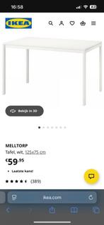 IKEA Melltorp Eettafel 125x75cm, Huis en Inrichting, Tafels | Eettafels, Ophalen, Gebruikt, 100 tot 150 cm, 50 tot 100 cm