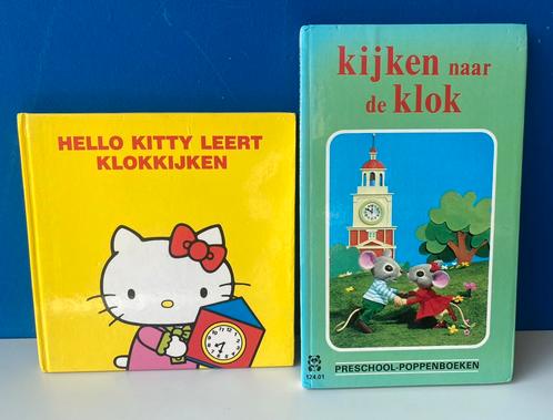 Boekjes Leren klokkijken/Hello Kitty & Poppenboekje, Boeken, Kinderboeken | Kleuters, Gelezen, Ophalen of Verzenden
