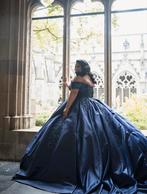 Grote marineblauw/paarse jurk maat 52/54, Kleding | Dames, Trouwkleding en Trouwaccessoires, Ophalen of Verzenden, Zo goed als nieuw