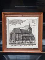 tegel St Anna kerk Eck en Wiel in houten lijst, Ophalen