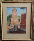 Bali 1950 pastel / aquarel, heel goed geschilderd, Antiek en Kunst, Kunst | Schilderijen | Klassiek, Ophalen of Verzenden