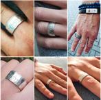 Bijzondere Zilveren Ringen, Handgemaakt uit Gulden Munt.., Ophalen of Verzenden, Nieuw
