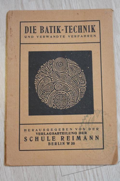 Die Batik Technik und verwandte verfahren - Schule Riemann, Boeken, Catalogussen en Folders, Gelezen, Folder, Verzenden