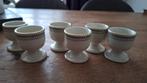Vintage Porseleinen Eierdopjes - Set van 6, Ophalen of Verzenden